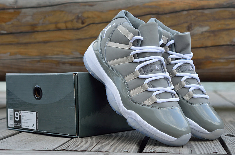 Air Jordan 11 Retro High-Top Basketball Shoes Grey - product image from the listing.