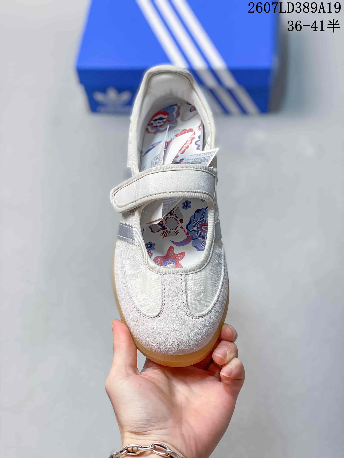 adidas Originals Samba Jane Mary Jane Sneakers in White 2607LD389A19 - product image from the listing.