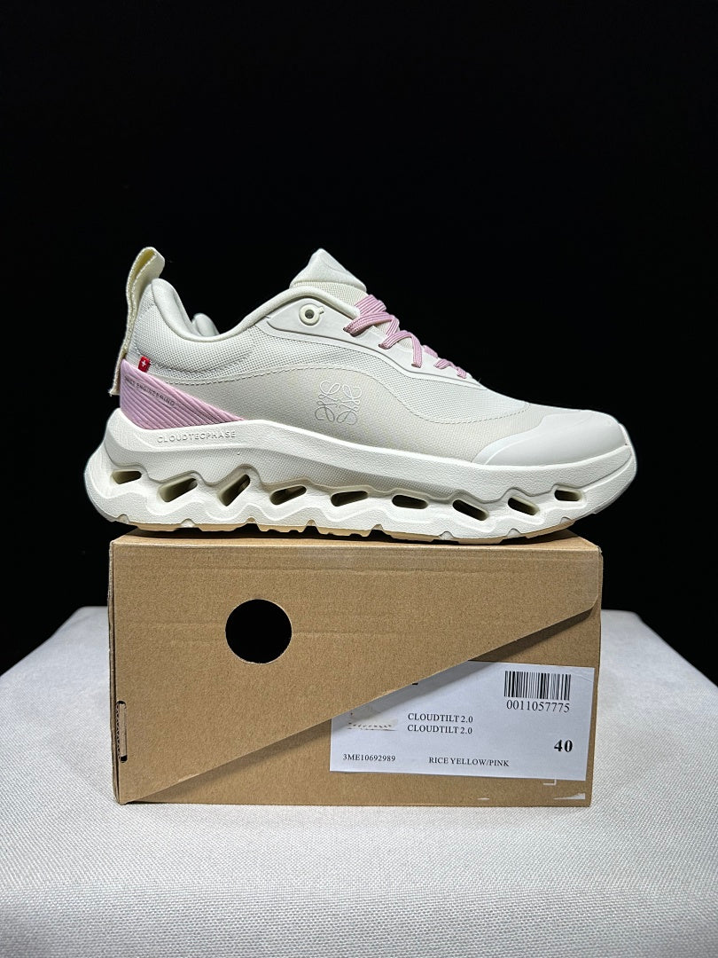 Cream and Pink On Cloudtilt 2.0 Sneakers - product image from the listing.