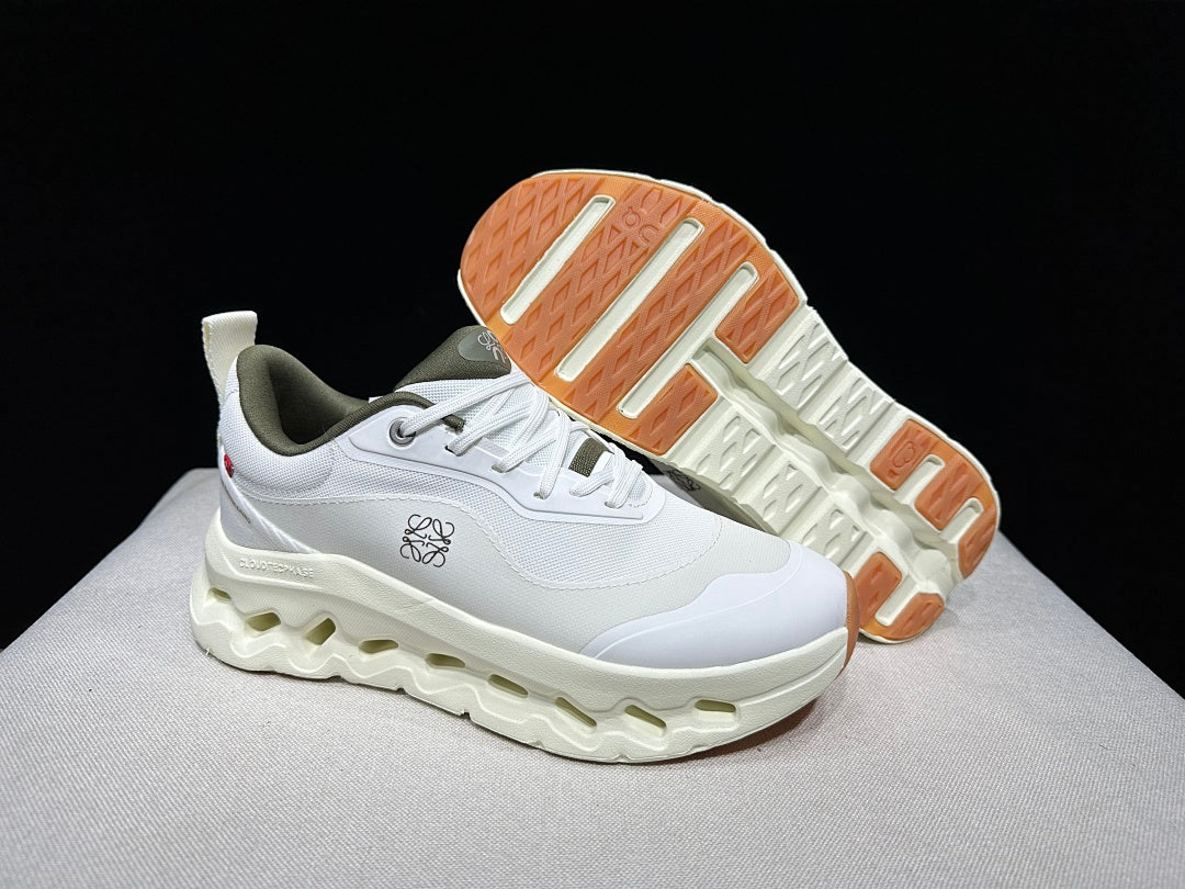 On x Loewe Cloudtilt 2.0 Sneakers, in White and Light Green - product image from the listing.