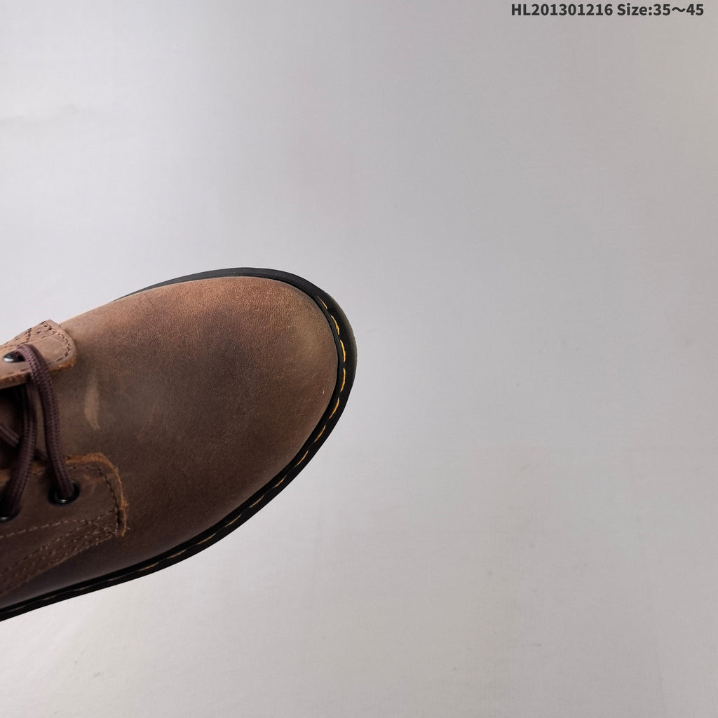 1460 Brown Platform Lace-Up Boots by Dr. Martens - product image from the listing.