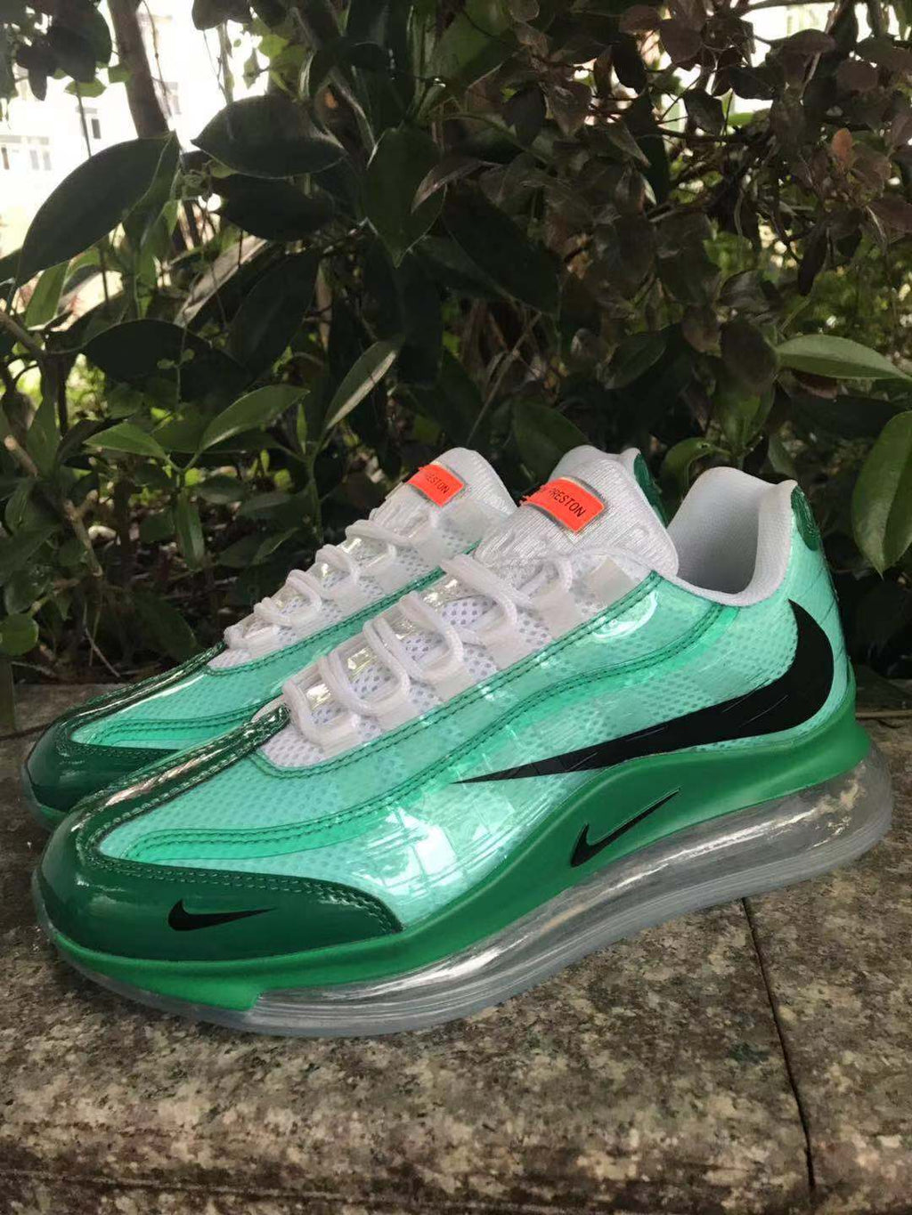 Nike Air Max 720 Sneakers in Green and White - product image from the listing.