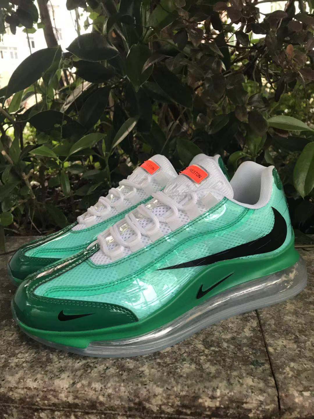 Nike Air Max 720 Sneakers in Green and White - product image from the listing.