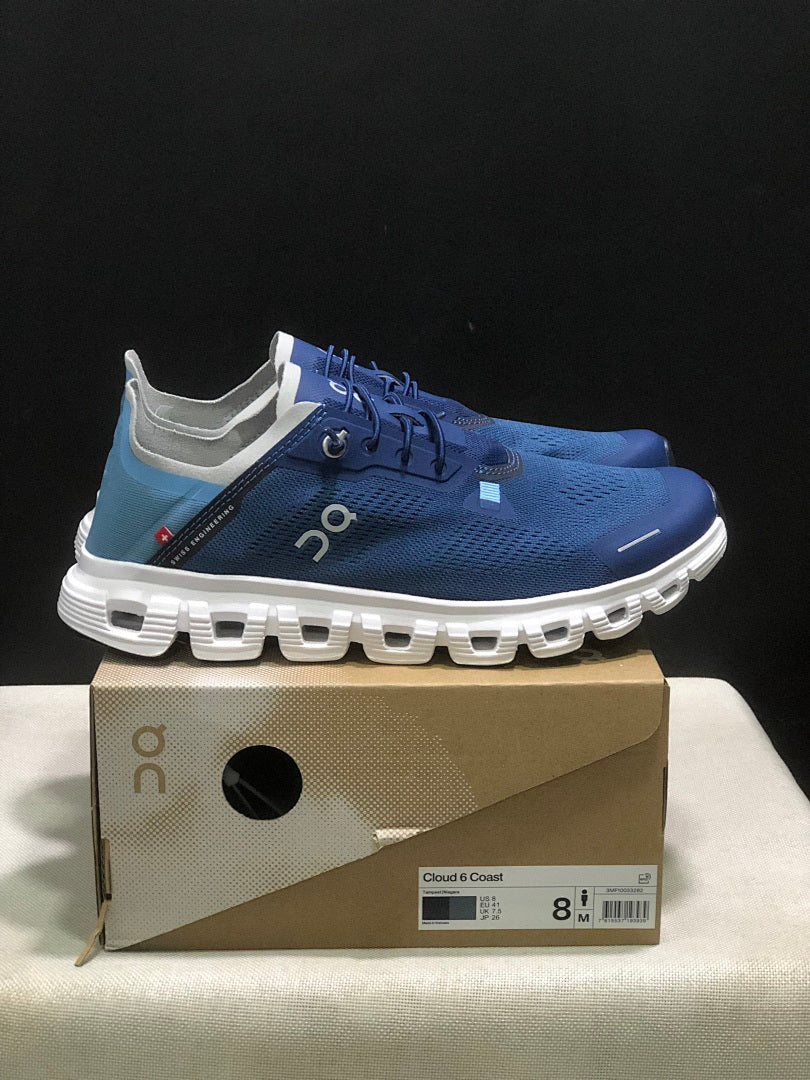 On Cloud 6 Coast Sneakers in Blue - product image from the listing.
