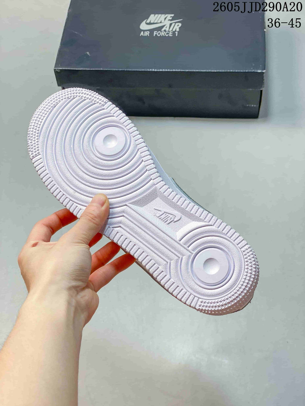 Women's Nike Air Force 1 Shadow White Green Sneakers - product image from the listing.