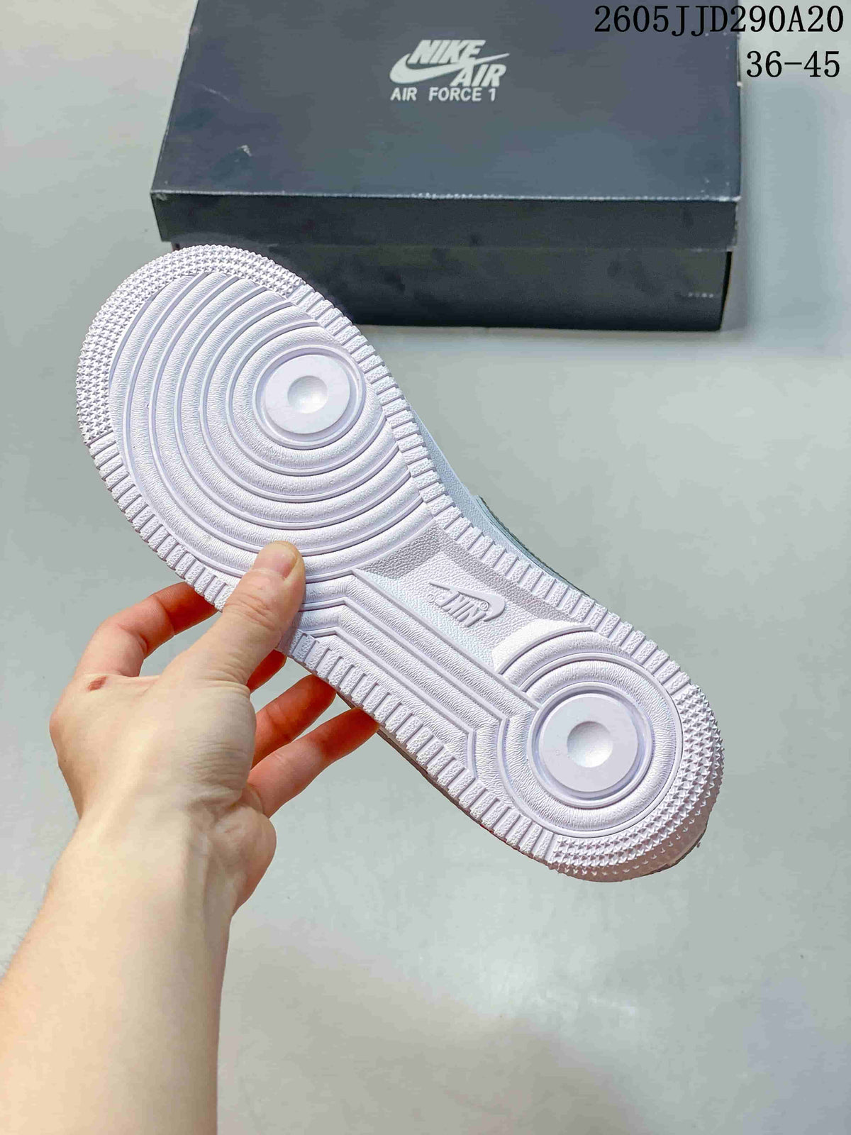 Women's Nike Air Force 1 Shadow White Green Sneakers - product image from the listing.