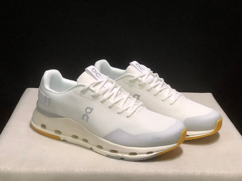 On Cloudnova Form 2 Sneakers in White and Gray - product image from the listing.
