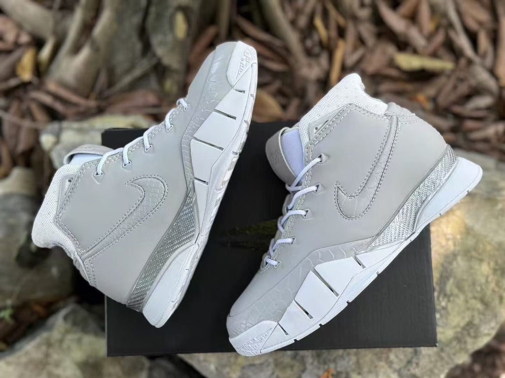Grey Nike Kobe 1 FTB Basketball Shoes - product image from the listing.