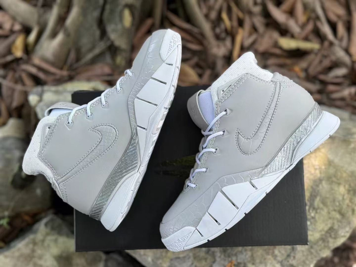 Grey Nike Kobe 1 FTB Basketball Shoes - product image from the listing.