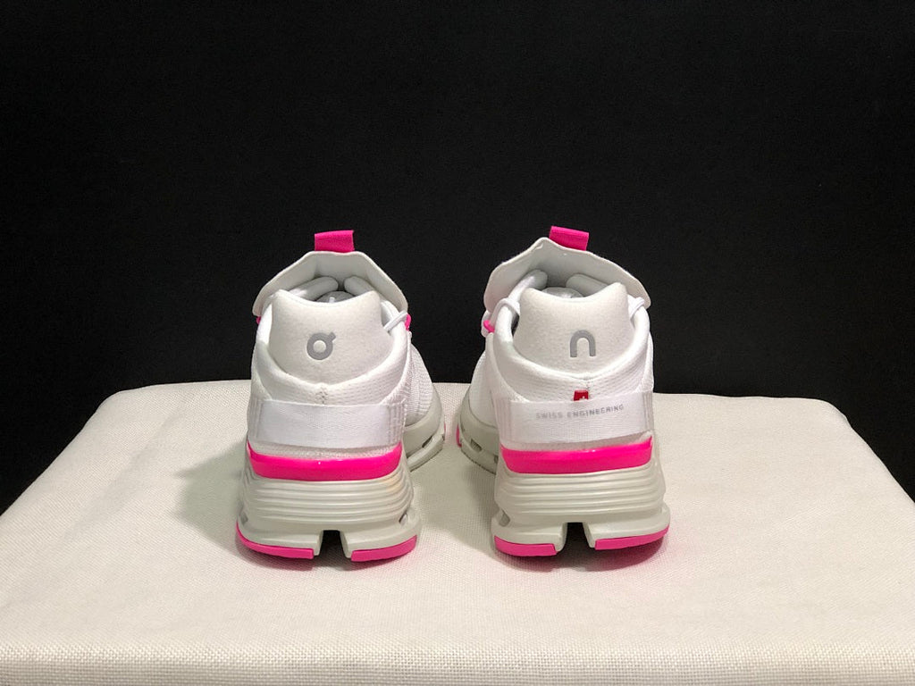On Cloudnova Sneakers in White Pink - product image from the listing.