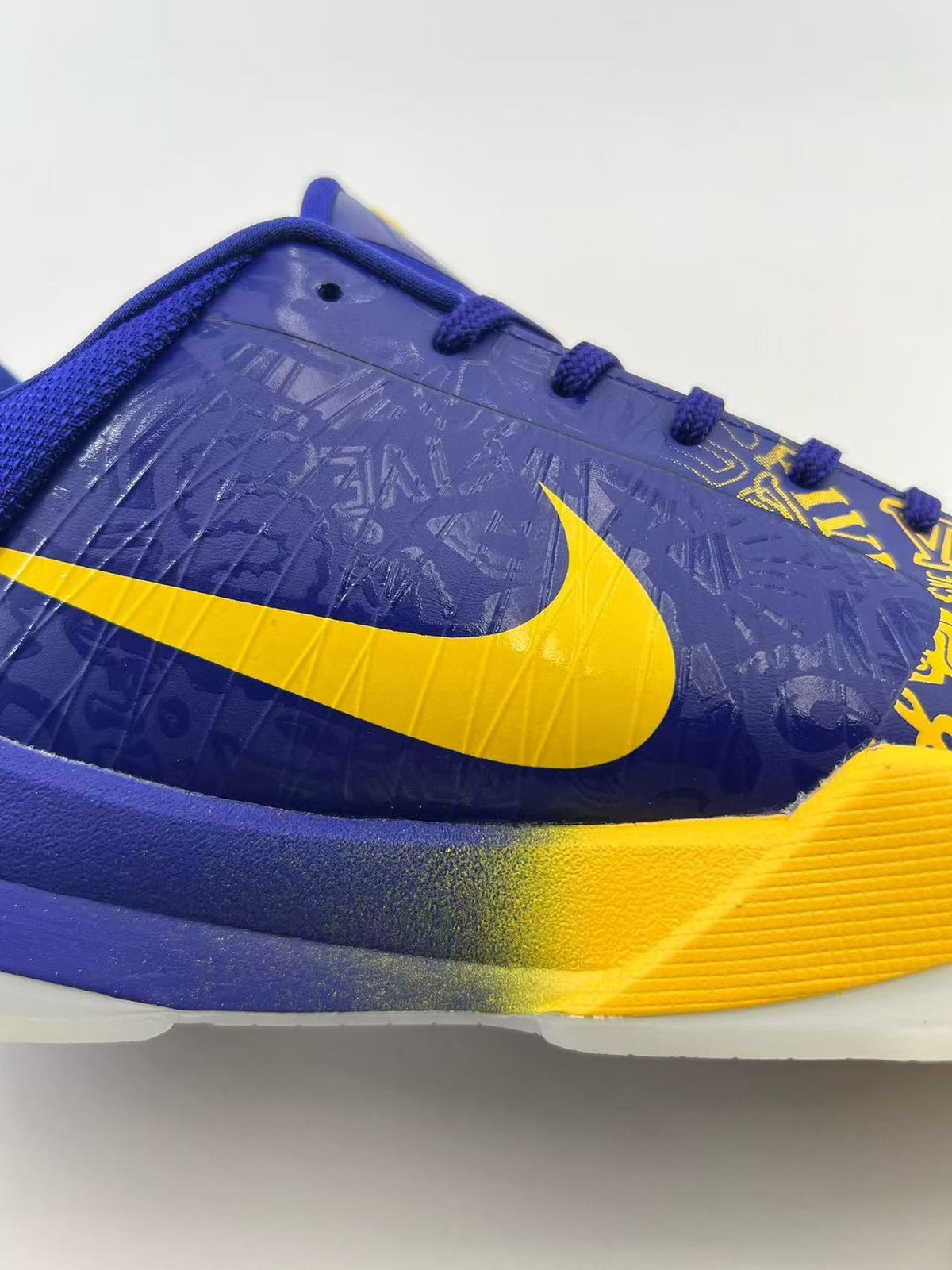 Nike Kobe 5 Protro Basketball Shoes in Blue Gold CD4991-400 - product image from the listing.