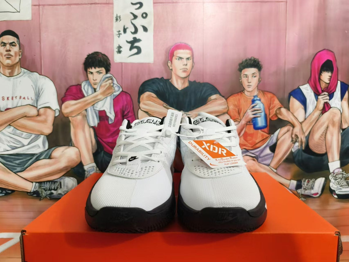 Nike Basketball Shoes in White and Black - product image from the listing.