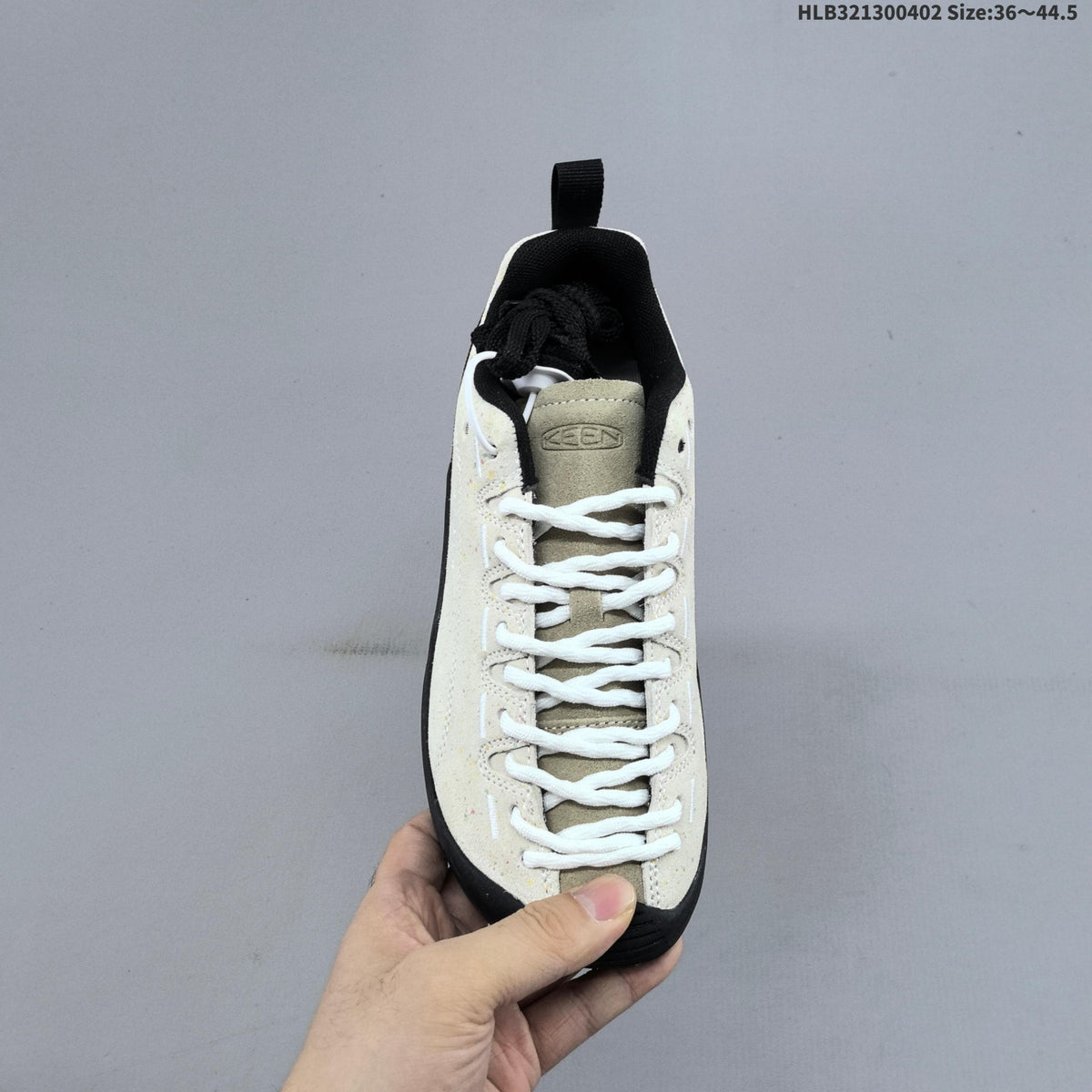 KEEN Jasper Low-Cut Outdoor Sneakers, Cream and Black, 1022266 - product image from the listing.