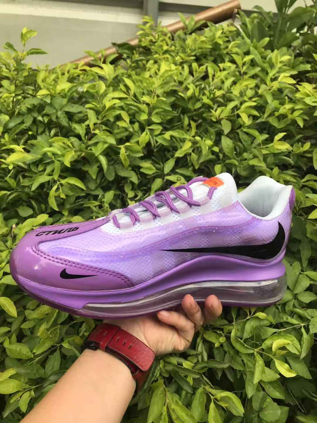 Purple Nike Air Max 720 Sneakers - product image from the listing.