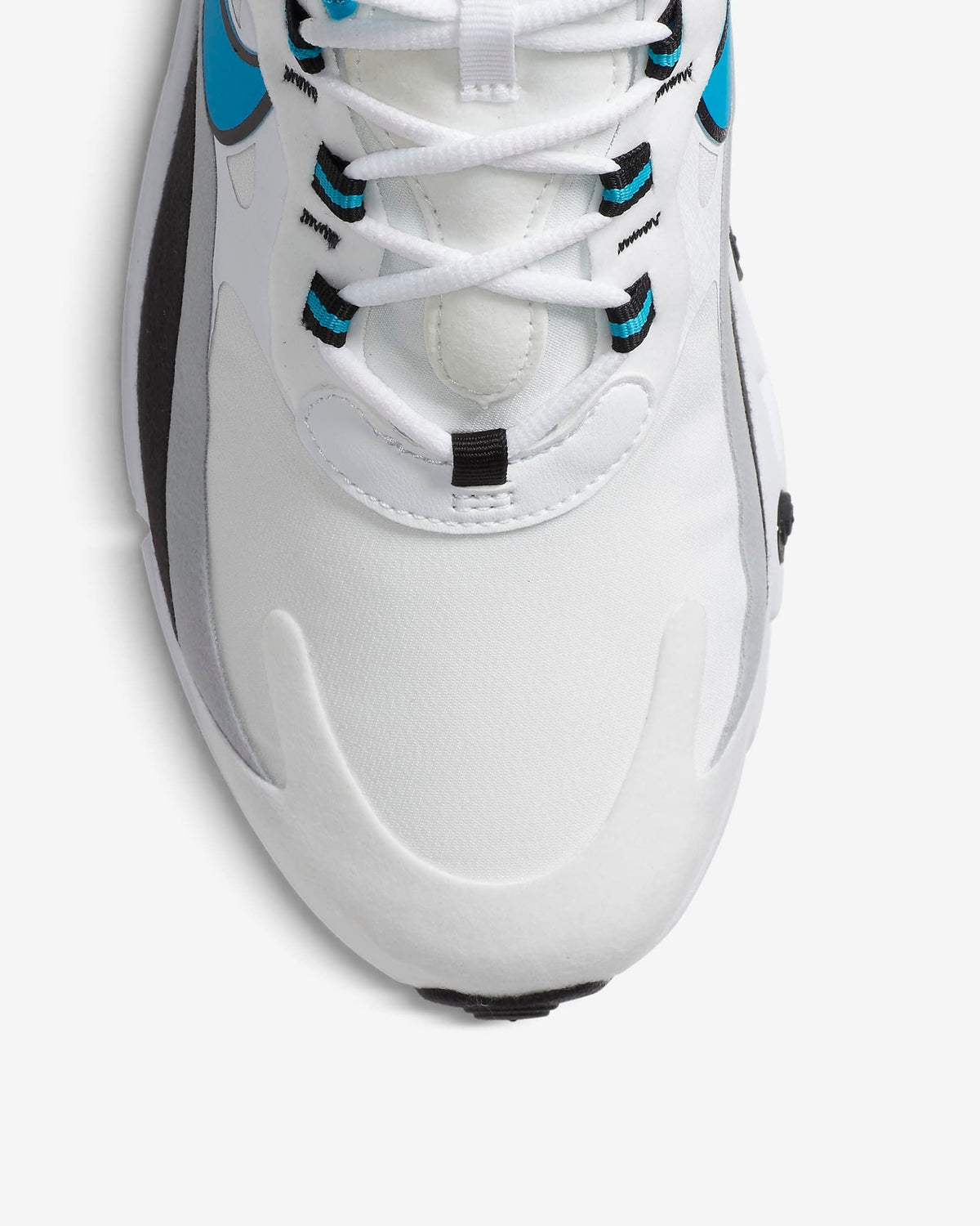 Nike Air Max 270 React Sneakers in White Blue CT1280-101 - product image from the listing.