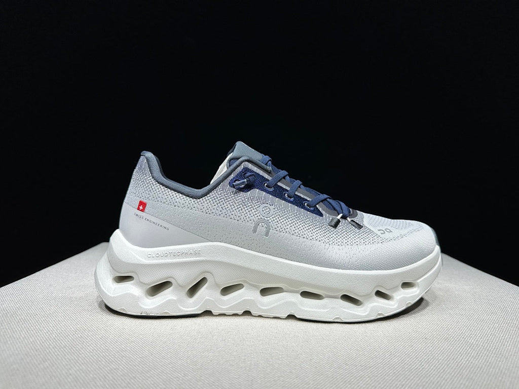 White and Navy On Cloudtilt Sneakers - product image from the listing.