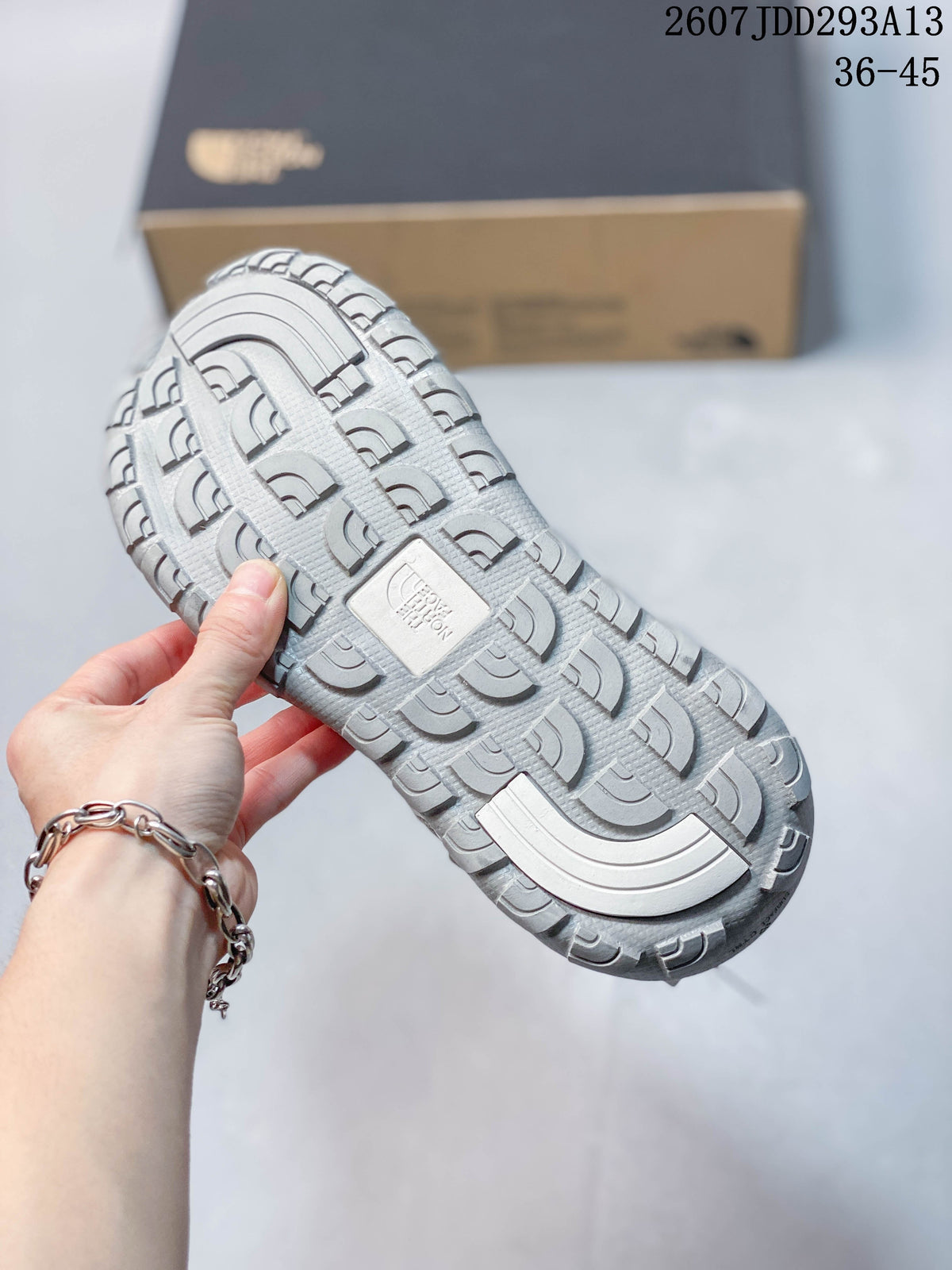 The North Face Outdoor Sandals in Light Gray 2607JDD293A13 - product image from the listing.