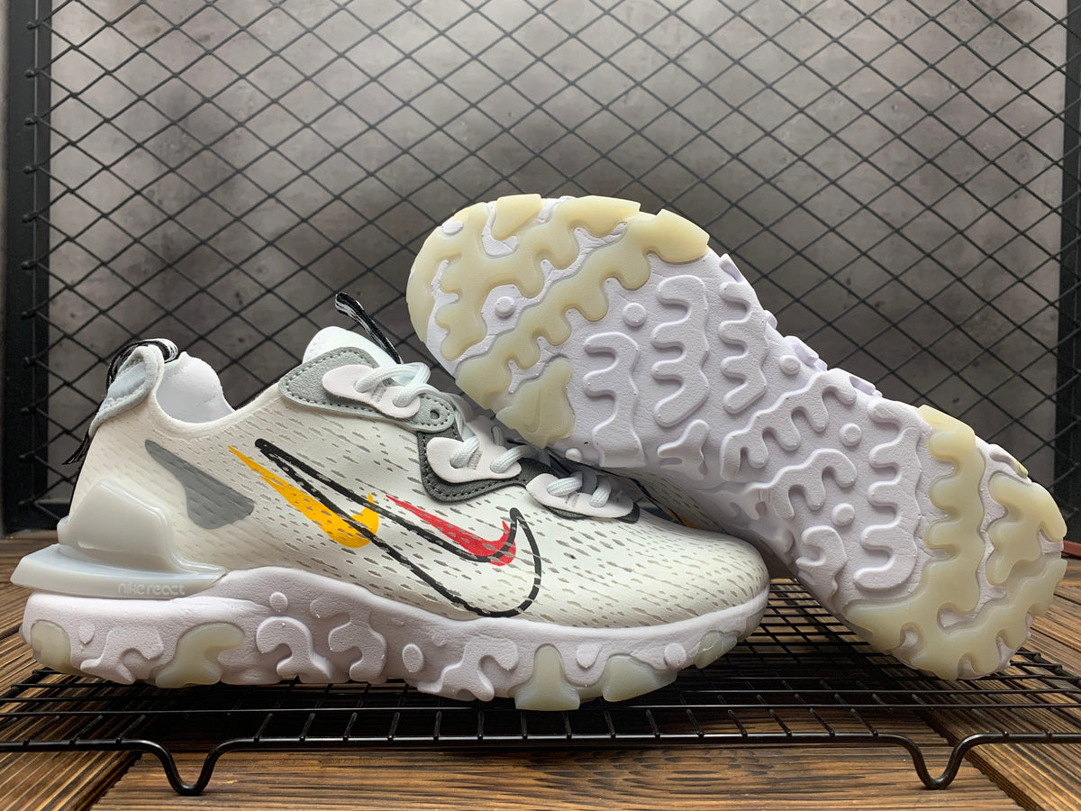 Nike React Vision Sneakers in White Multicolor - product image from the listing.