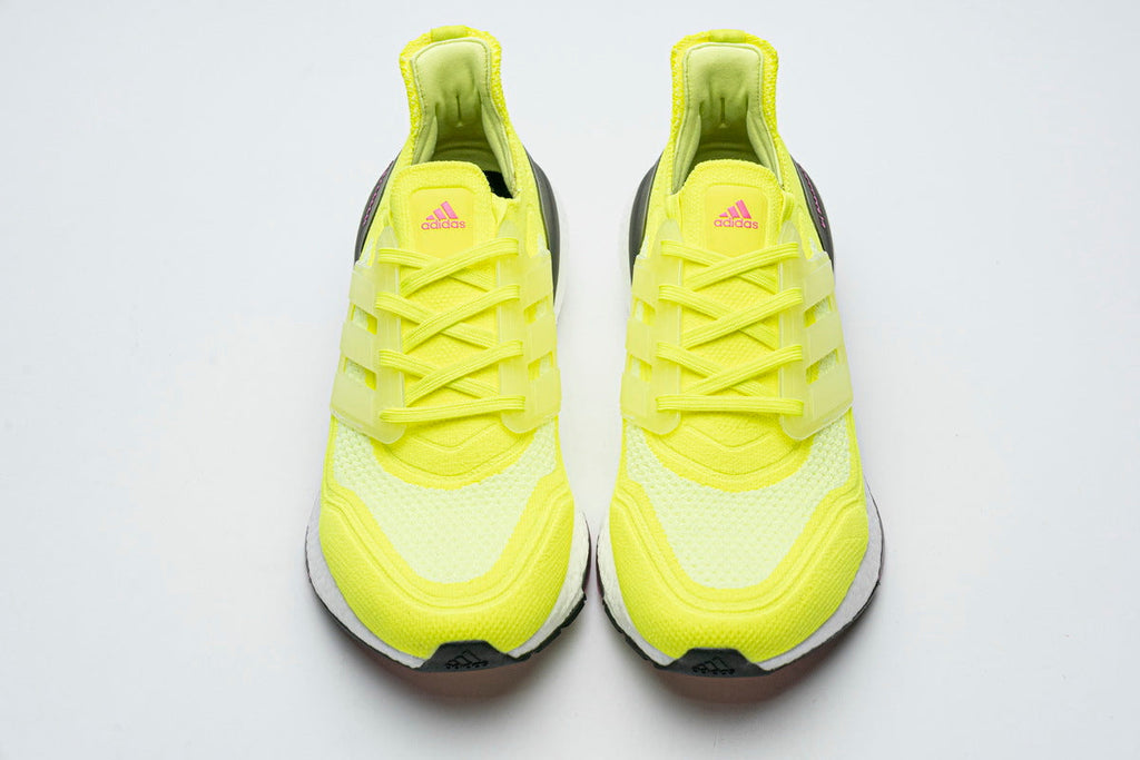 Hi-Vis Yellow - adidas Ultraboost 21 Running Shoes - product image from the listing.