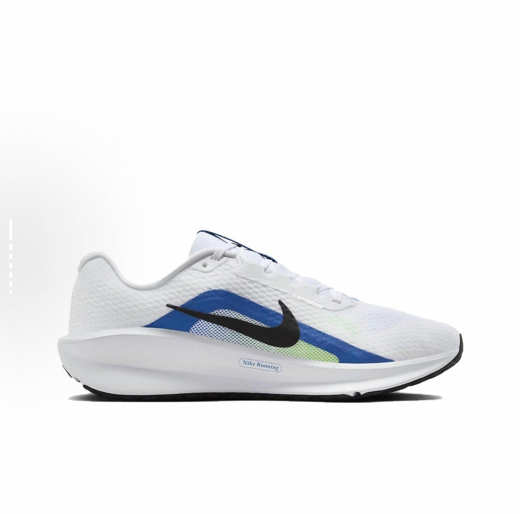 Nike Downshifter 13 Running Shoes in White Blue FD6454-103 - product image from the listing.