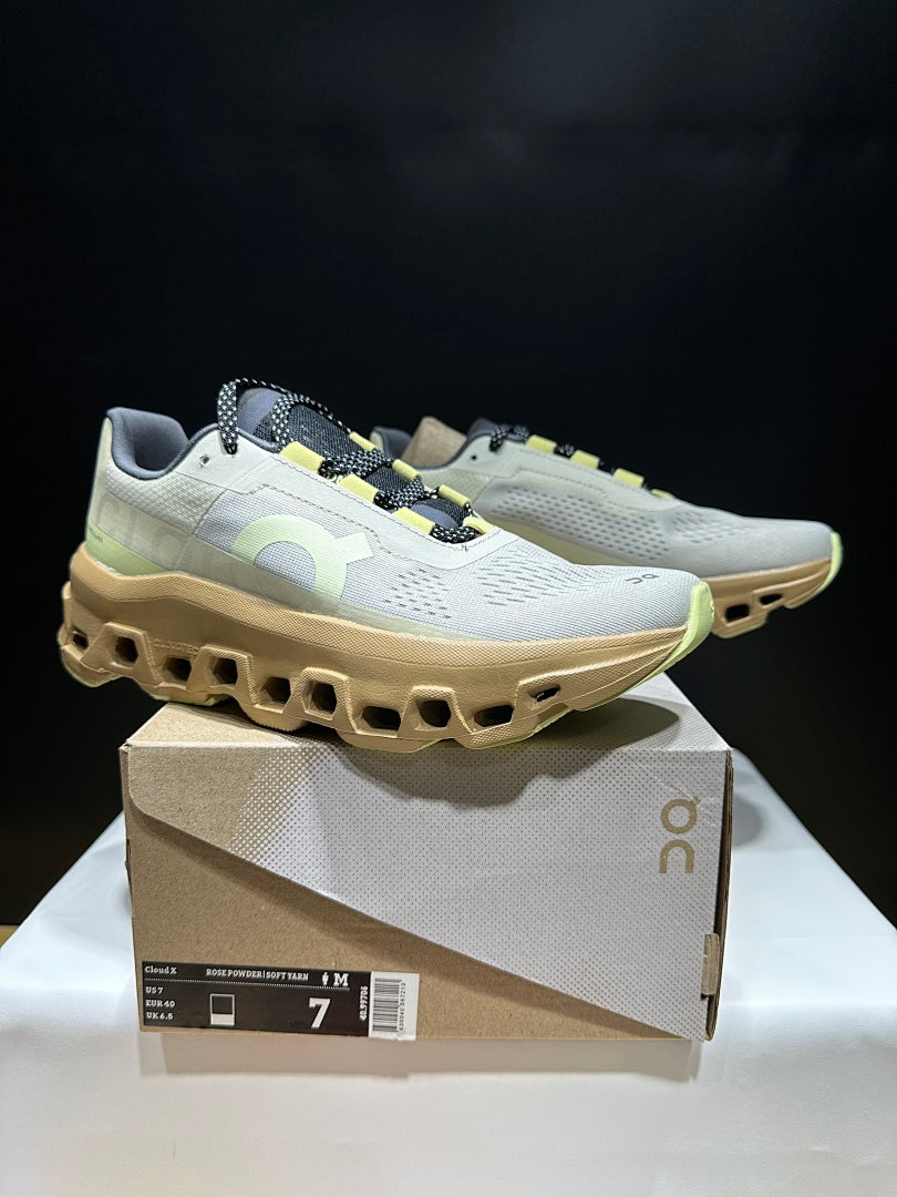 On Cloudmonster Trainers in Sand Dune - product image from the listing.