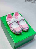 Bottega Veneta Orbit Flash Mary Jane Sneakers in Silver White - product image from the listing.