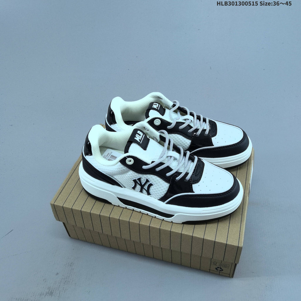 MLB Chunky Liner Low-Top Sneakers, in Black and White - product image from the listing.