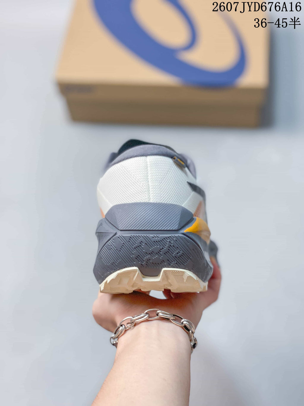 ASICS Trabuco Max 5 Trail Running Shoes in White Gray - product image from the listing.