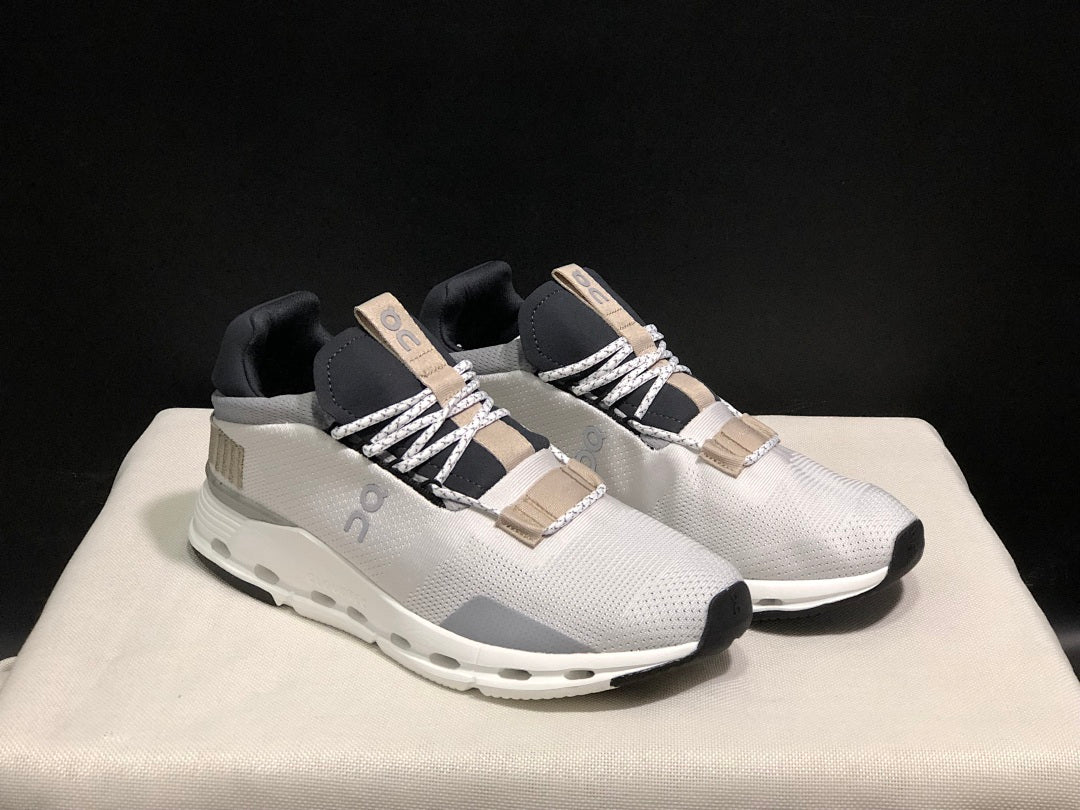 White and Sand On Cloudnova 1 Sneakers - product image from the listing.