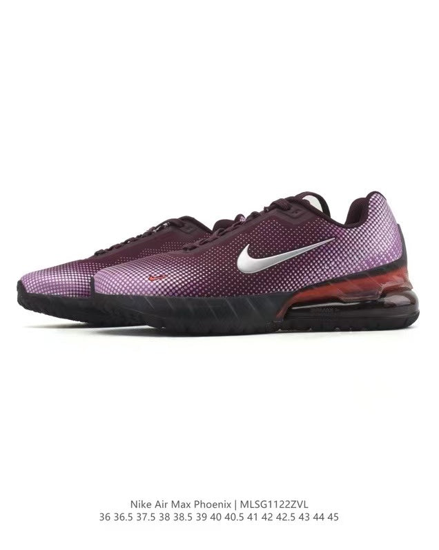 Nike Air Max Phoenix Sneakers in Black Purple MLSG112ZVL - product image from the listing.