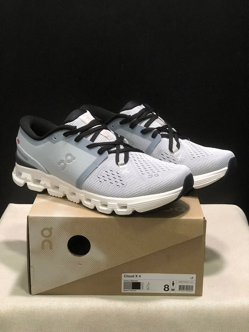 Glacier Gray On Cloud X4 Running Shoes - product image from the listing.