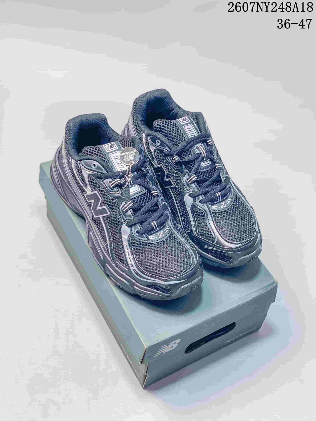 New Balance 740 Casual Sneakers in Black Gray 79158EEU - product image from the listing.