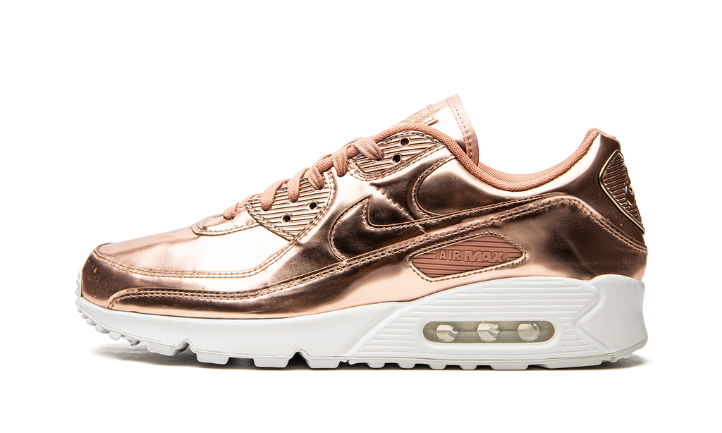 Women's AIR MAX 90 "Metallic Pack - Rose Gold" CQ6639 600 - product image from the listing.