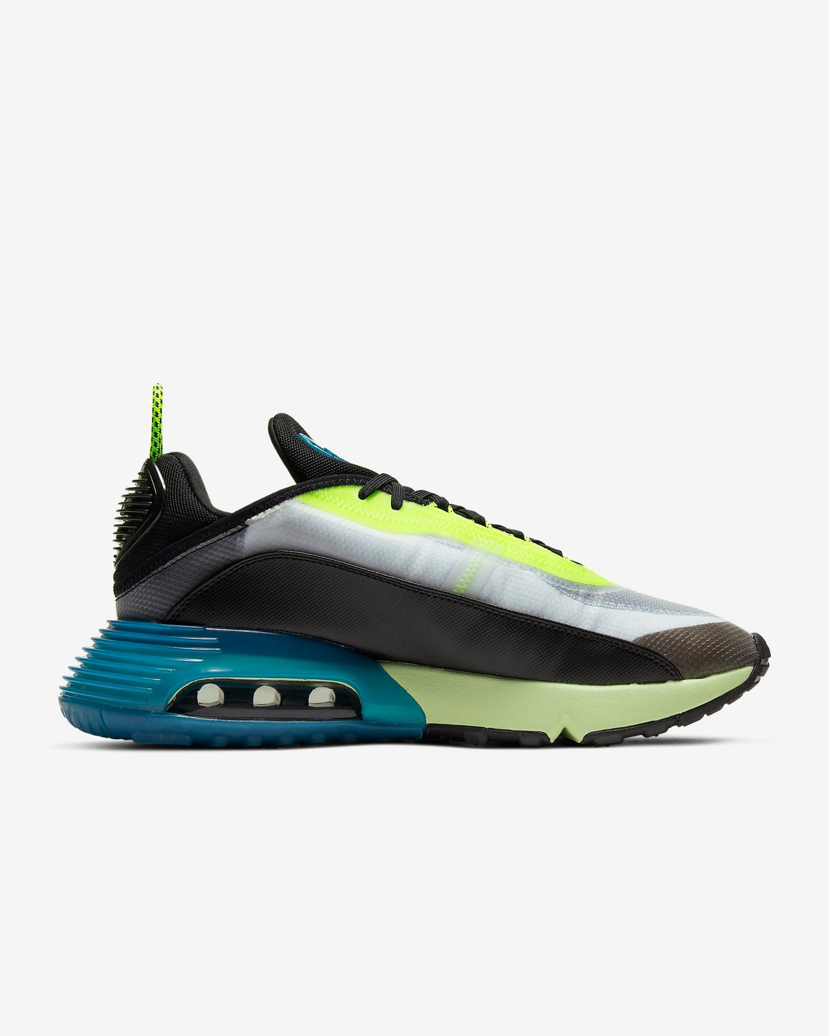 Sneakers, Black, Volt and Blue, - Nike Air Max 2090 BV9977-101 - product image from the listing.