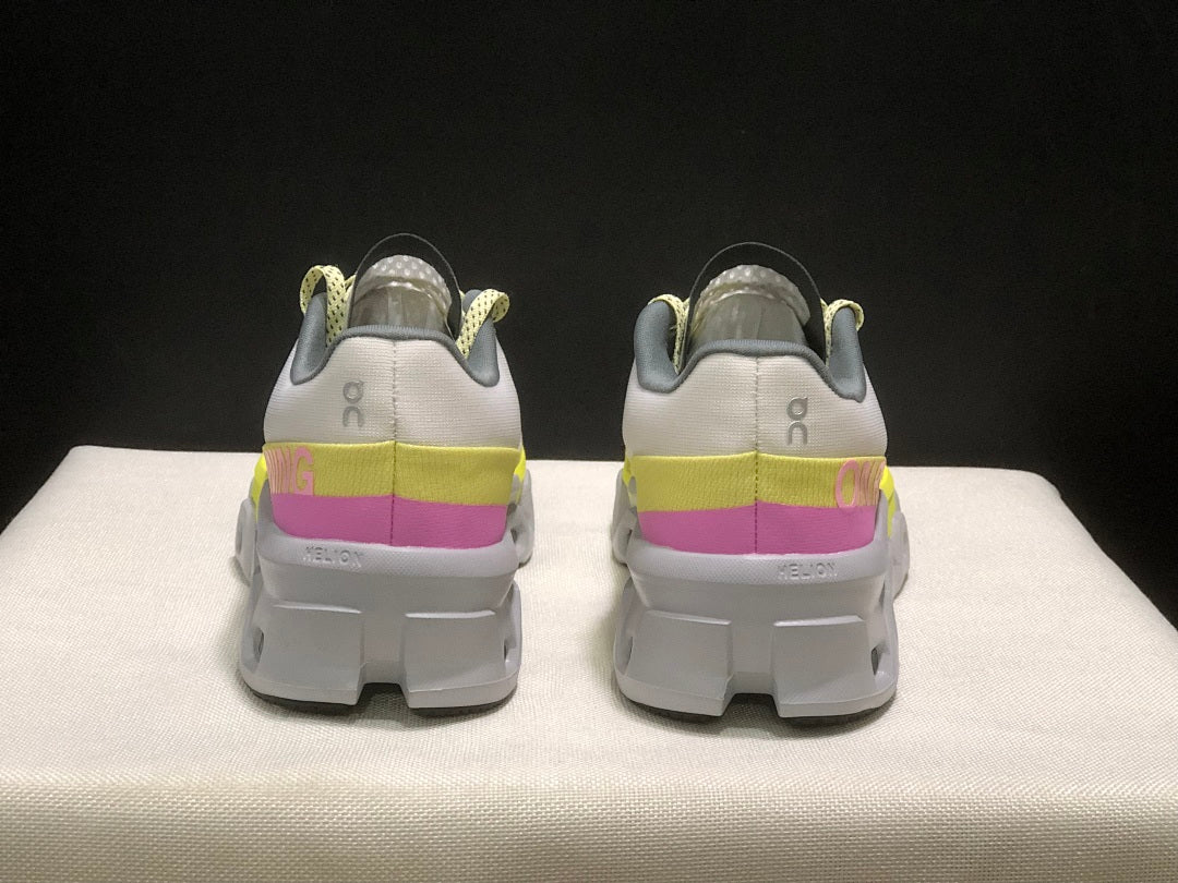 On Cloudmonster 2 Running Shoes, in Lime and White - product image from the listing.
