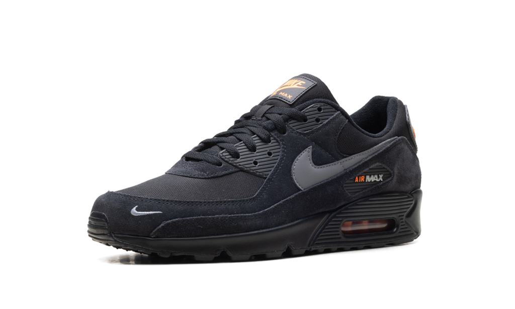 "Black Metallic Cool Grey Orange" Air Max 90 DO6706 010 - product image from the listing.