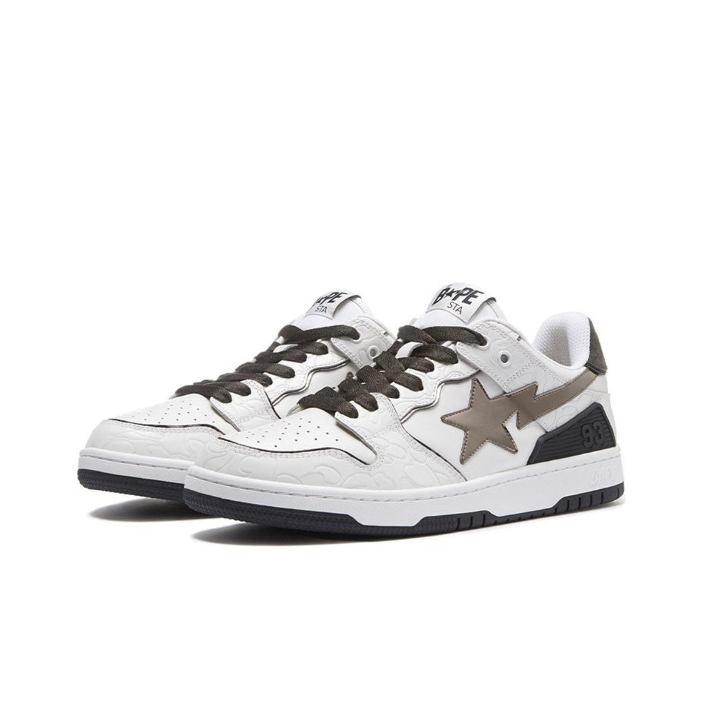 BAPE SK8 Sta Trainers White Black 1H80-291-020 - product image from the listing.