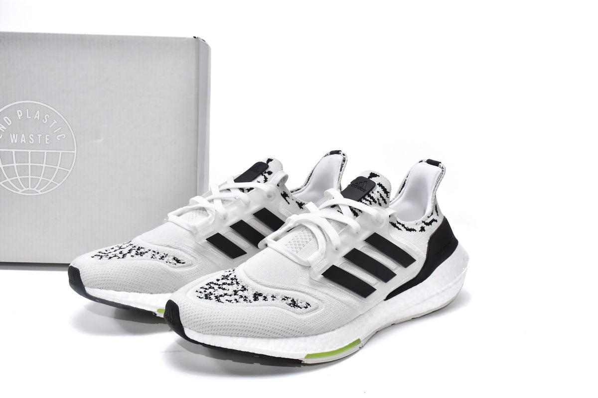 adidas UltraBoost 22 GX5573 White Black Zebra Shoes for Running - product image from the listing.