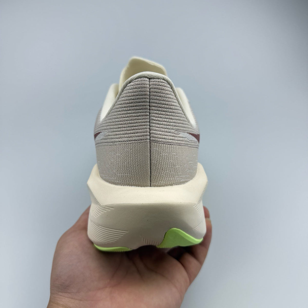 Nike Air Zoom Alphafly 3 Road Running Shoes in Gray Burgundy - product image from the listing.