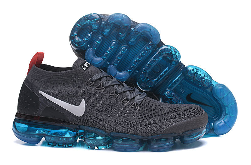 Nike Air VaporMax Flyknit 2 in Dark Grey Blue 942842-600 - product image from the listing.