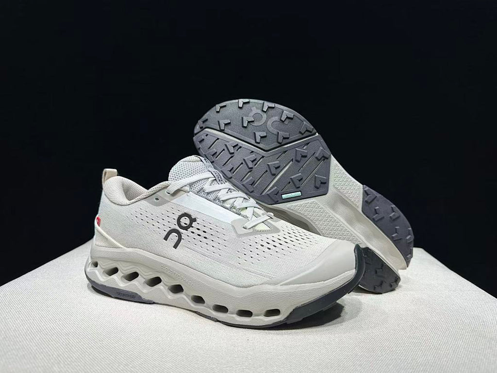 Gray and White On Cloudsurfer Trail 2 Shoes - product image from the listing.