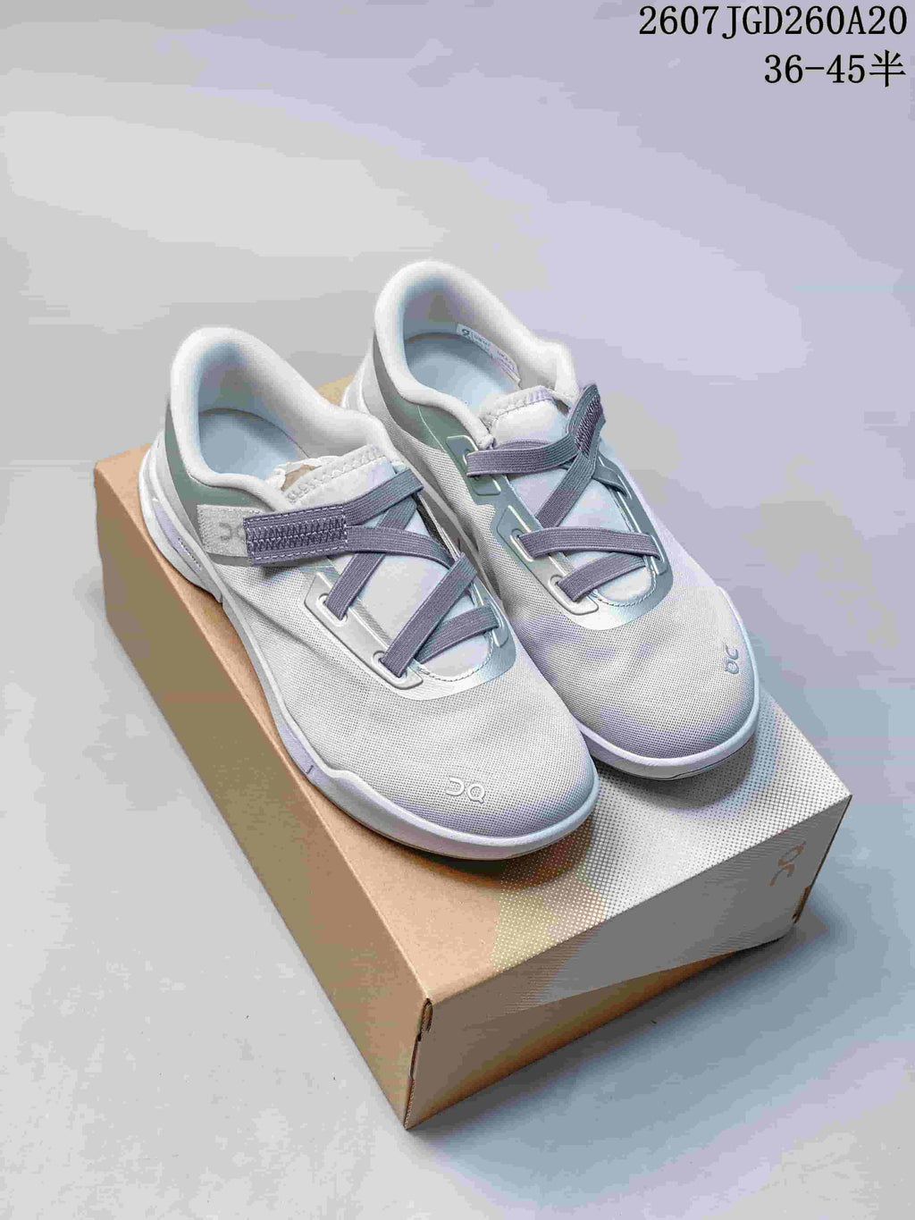 On Cloudnova Moon Sneakers in Navy, in Pink and White - product image from the listing.
