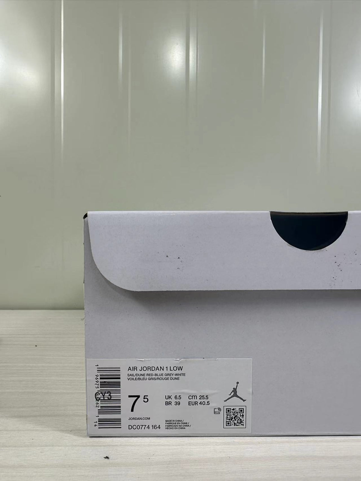Air Jordan 1 Low Blue White DC0774-164 - product image from the listing.