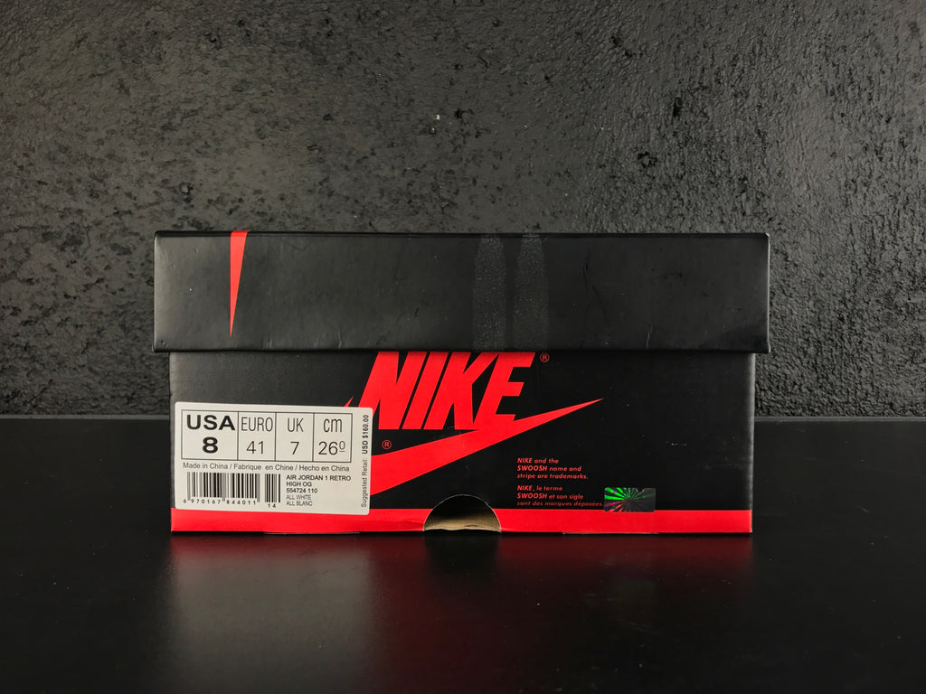Jordan 1 Retro High OG High-Top Sneakers in White - product image from the listing.