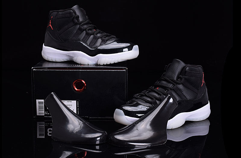 Air Jordan 11 High-Top Basketball Shoes Black White - product image from the listing.