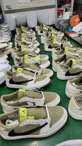 Jordan 1 Low Golf Travis Scott FZ3124-200 in Olive - product image from the listing.