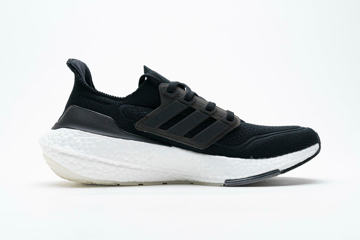adidas UltraBoost 21 Running Shoes in Black White FY0306 - product image from the listing.