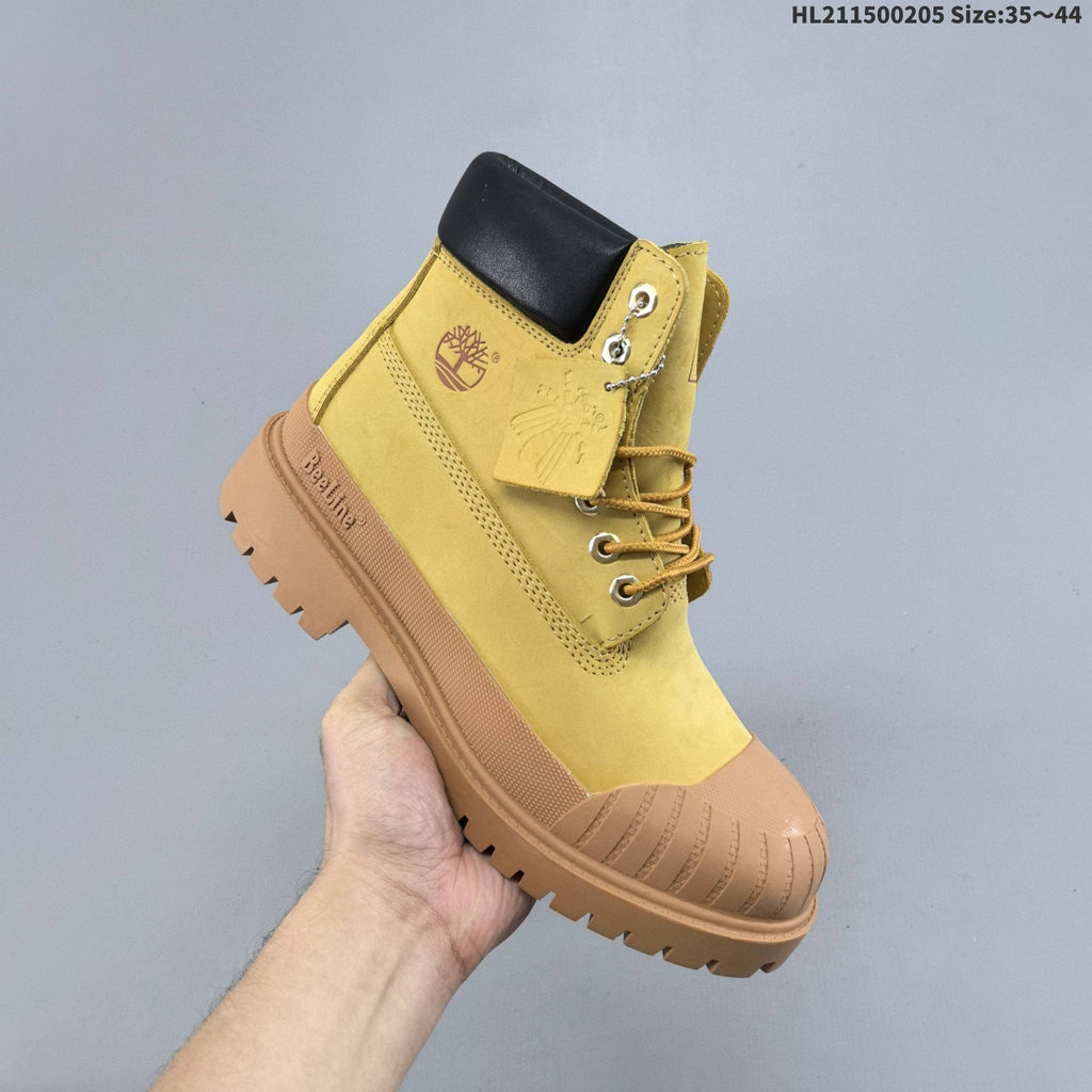 Timberland Yellow High-Cut Lace-Up Boots - product image from the listing.