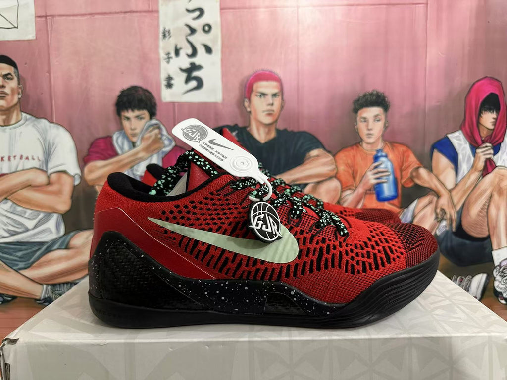 Nike Red and Black Low-Cut Basketball Shoes - product image from the listing.