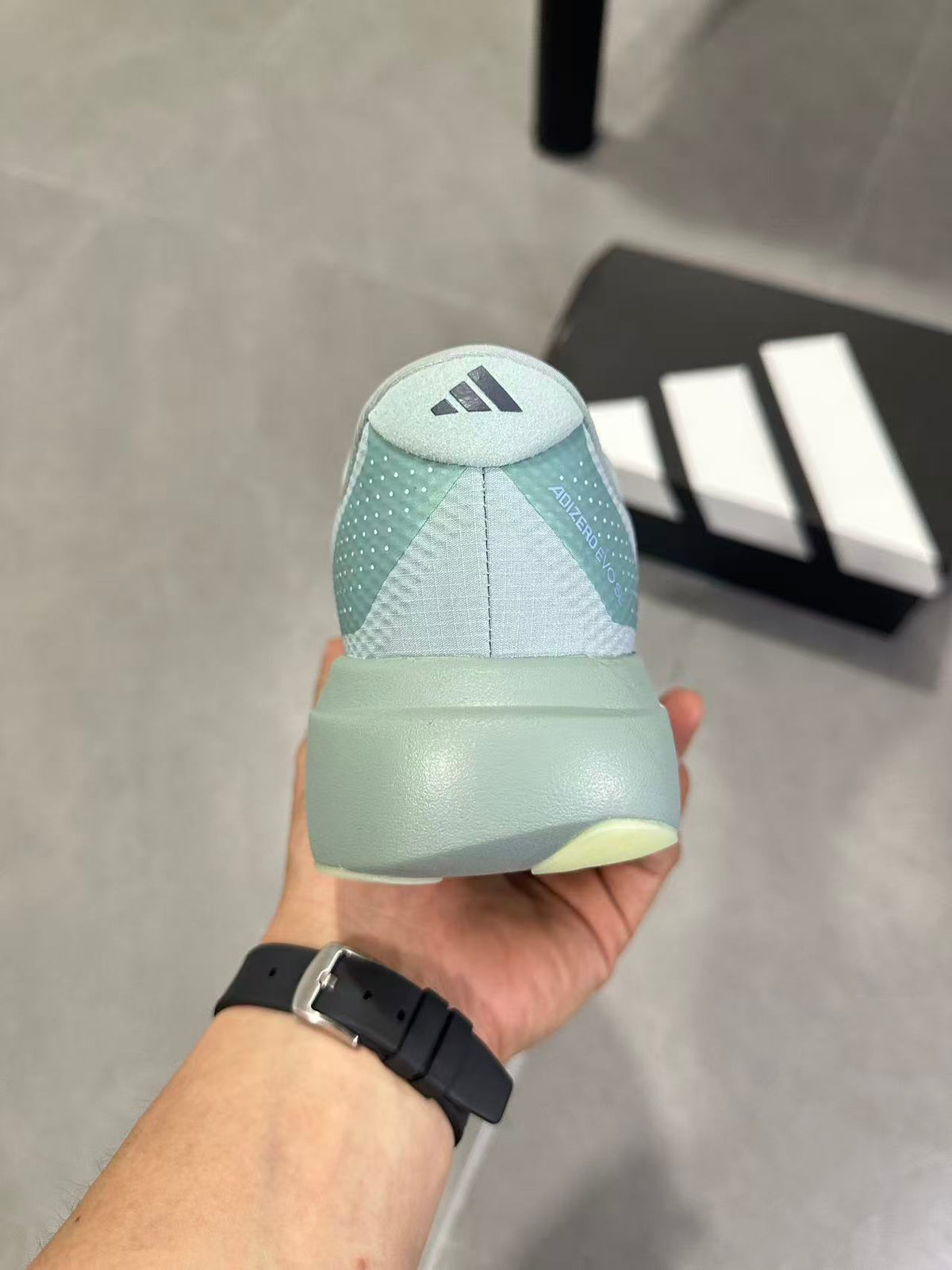 Adidas Lightstrike Pro Running Shoes, in Pale Green - product image from the listing.